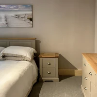lodge double bedroom with double bed